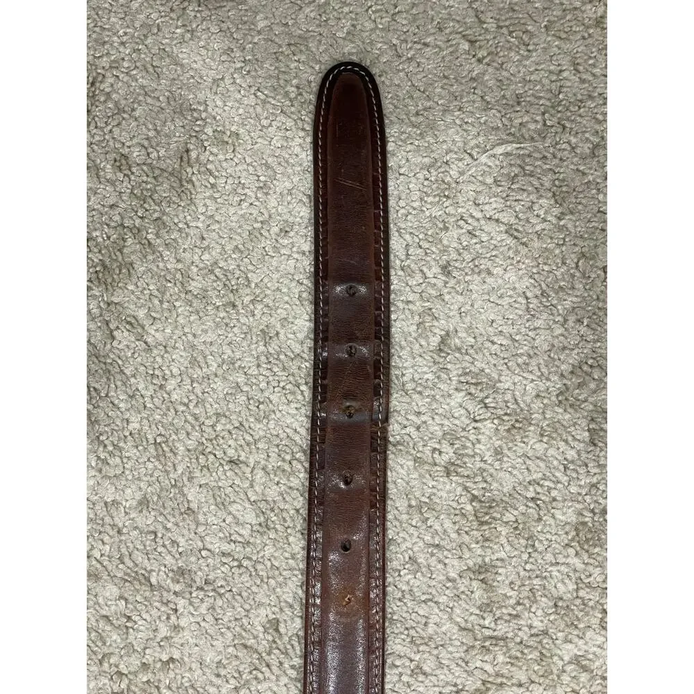 Nordstrom Belt Size 38 Made in USA Brown Genuine Leather Classic *Read